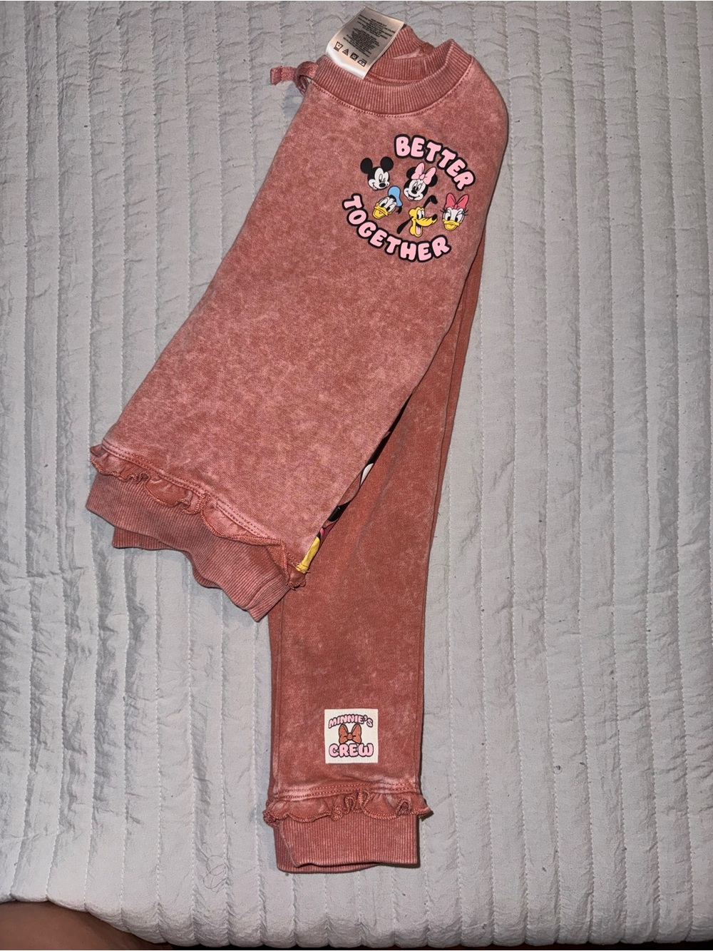 Girls' Pink 'Better Together' Graphic Sweatpants set